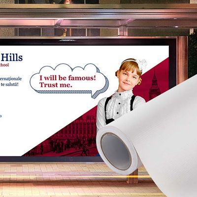 Inkjet Printable Vinyl Rolls Waterproof Inkjet Vinyl Media Printing